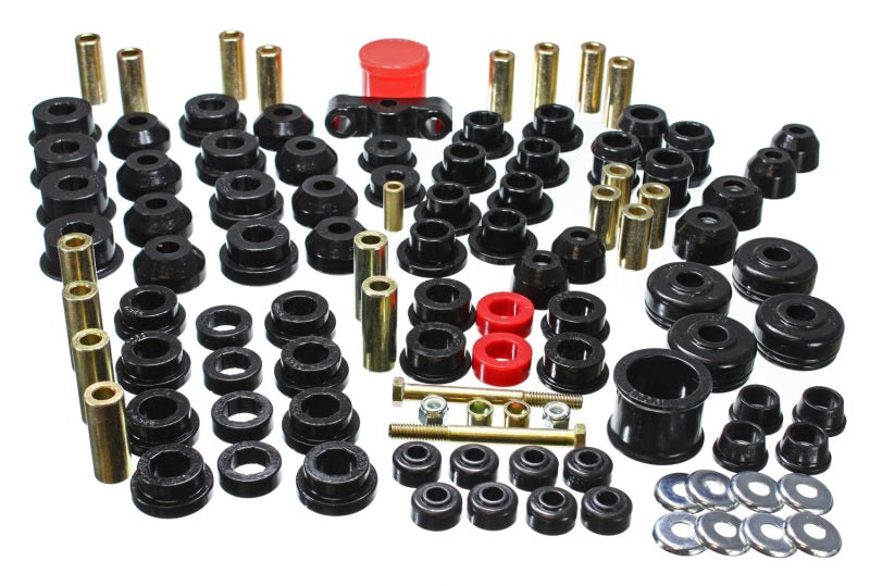 Energy Suspension 88-91 Honda Civic/CRX Black Hyper-Flex Master Bushing Set - 16.18102G