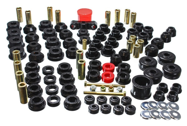 Energy Suspension 88-91 Honda Civic/CRX Black Hyper-Flex Master Bushing Set - 16.18102G for 1988-1991 Honda Civic - front vie