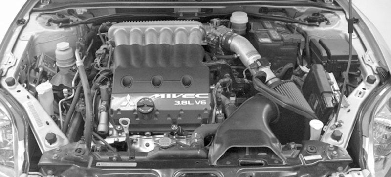 K&amp;N 06 Eclipse GT 3.8L V6 Red Typhoon Short Ram Intake - 69-6502TR