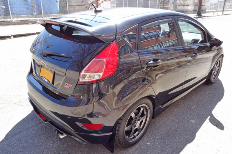 Clearance - Rally Armor 13-19 USDM Ford Fiesta ST Red UR Mud Flap w/ White Logo - RALMF29-UR-RD/WH