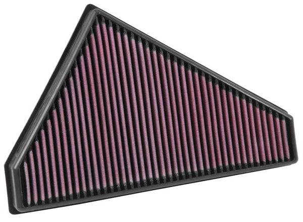 K&N Replacement Panel Air Filter (Right Side) 2014-2015 Jaguar F-Type 3.0L/5.0L - 33-3022 for 2014-2023 Jaguar F Type - front