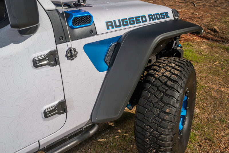 Rugged Ridge Max Terrain Fender Flare Set F &amp; R 18-22 Jeep Wrangler JL - 11640.51