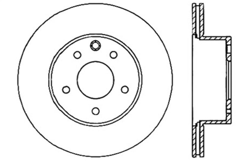 StopTech 06-07 350Z / 05-07 G35 / 06-07 G35X SportStop Slotted &amp; Drilled Rear Right Rotor - 127.42088R