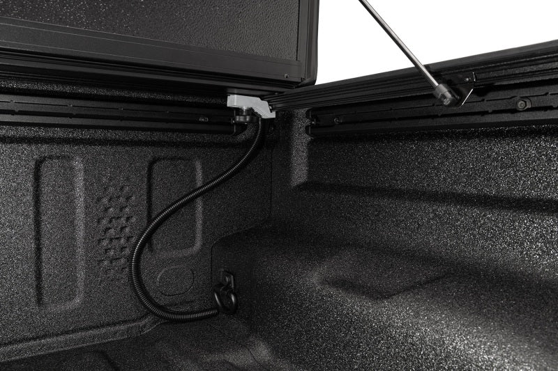 Rugged Ridge Armis Hard Folding With LINE-X Bed Cover 2020 JT - 13550.24 for 2020-2025 Jeep Gladiator - close-up