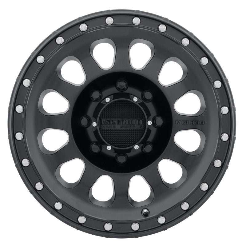 Method MR315 17x9 -12mm Offset 8x6.5 130.81mm CB Matte Black Wheel - MR31579080512N