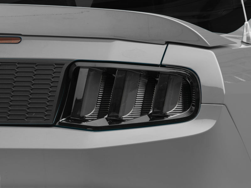 Raxiom 10-12 Ford Mustang Vector V2 LED Tail Lights - Gloss Black Housing (Clear Lens) - 405839