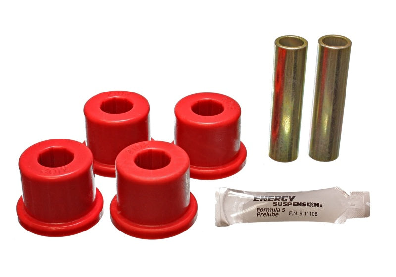 Energy Suspension Frame Shackle Set - Red - 3.2139R for 1988-2000 Chevrolet C2500 - front view