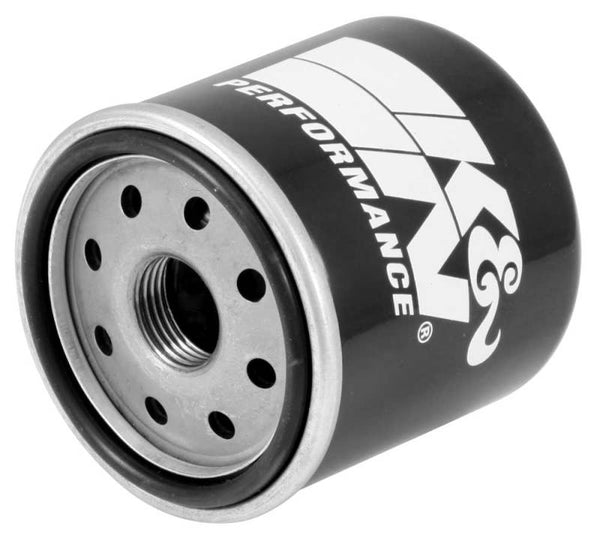 K&N Kawasaki 2.688in OD x 2.781in H Oil Filter - KN-128 for 2005-2016 Kawasaki KAF400 Mule 600 - front view