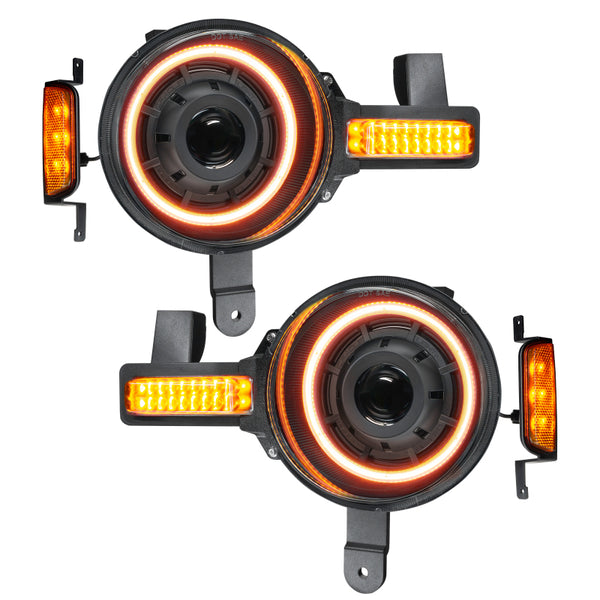 Oracle 2021+ Ford Bronco Oculus BI-LED Projector Headlights - 5886-005 for 2021-2026 Ford Bronco - front view