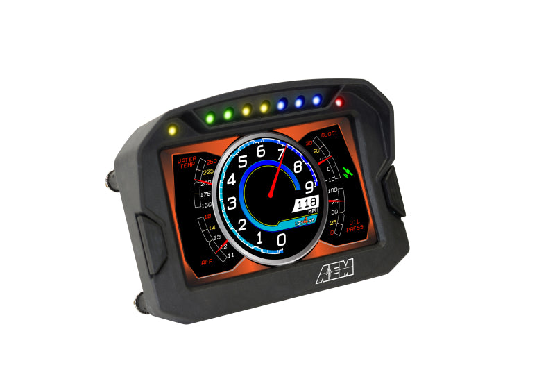 AEM CD-5G Carbon Digital Dash Display w/ Interal 10Hz GPS &amp; Antenna - 30-5602