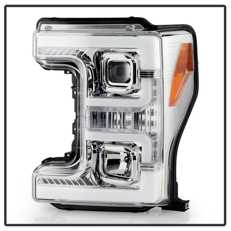 Spyder Ford F-250/F-350/F450 Super Duty 17-18 Projector Headlights Chrome PRO-YD-FS17-SBSEQ-C - 5086273