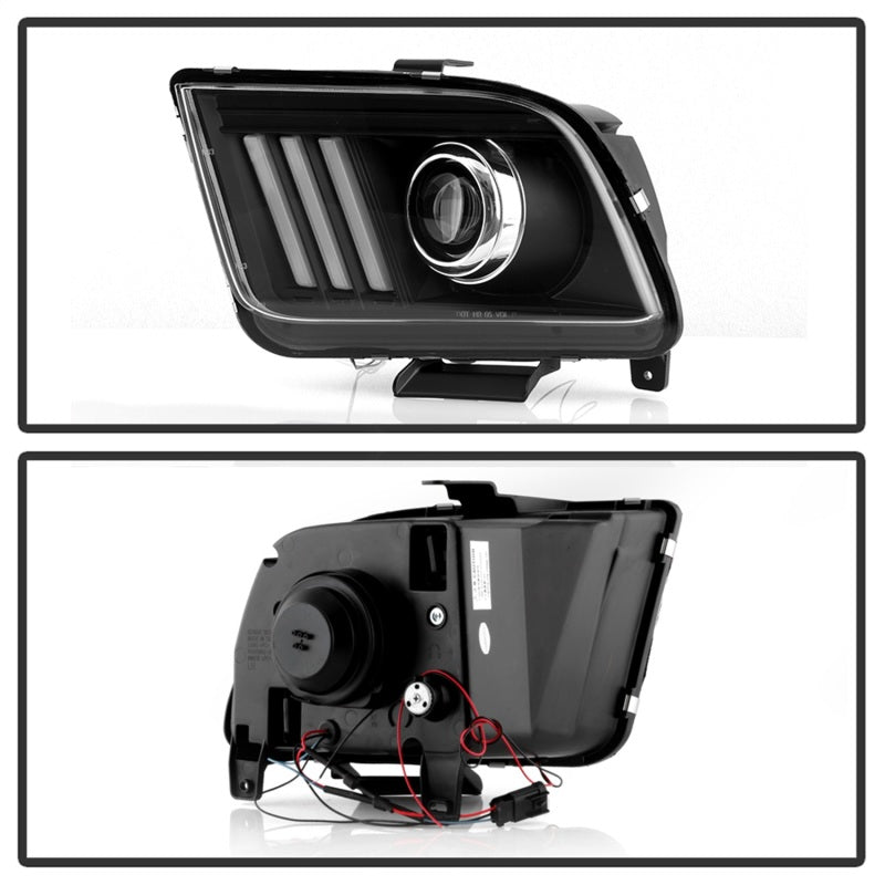 Spyder Ford Mustang 05-08 V2 High-Power LED Headlights - Black PRO-YD-FM05AP-BK - 5088192