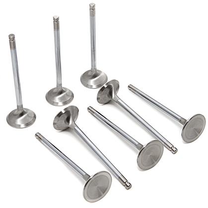 Clearance-GSC P-D Toyota 2JZ Super Alloy Chrome Polished Exhaust Valve - 30.0mm Head (+1mm) - Set of 12