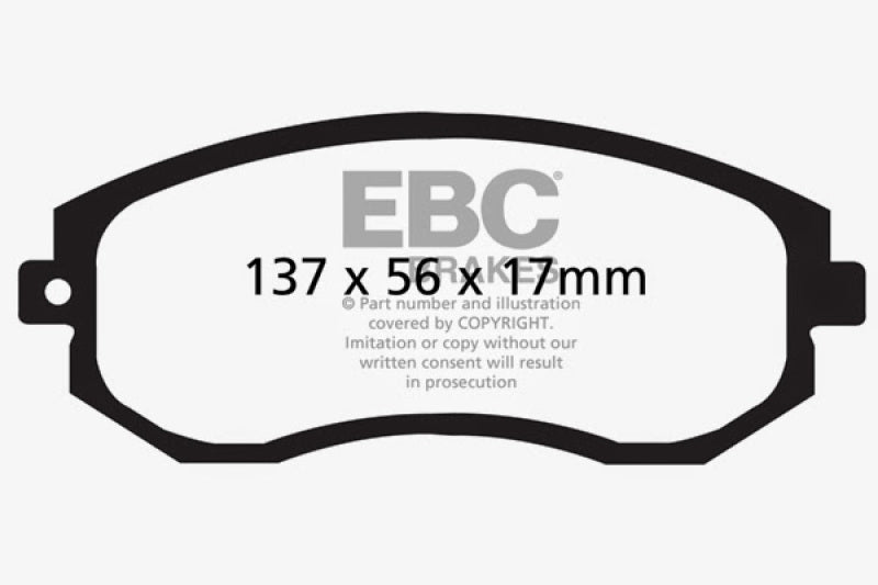 EBC 12+ Scion FR-S 2 Greenstuff Front Brake Pads - DP21884