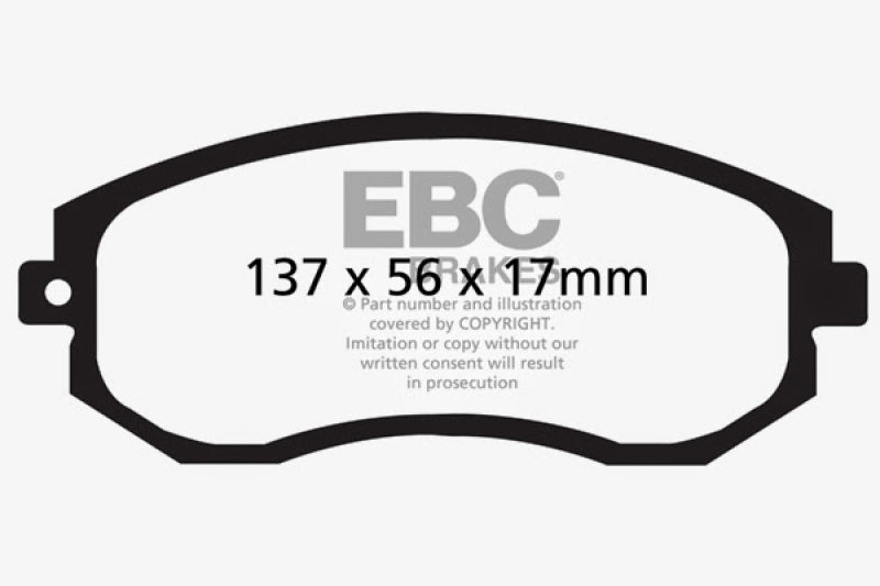 EBC 2012+ Subaru BRZ/FRS/86 2.0L Bluestuff Front Brake Pads