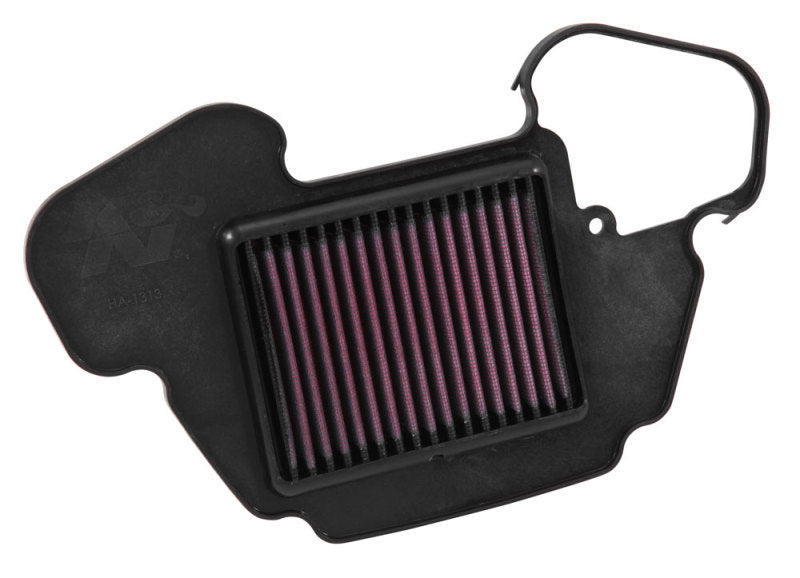 K&N 2013-2015 Honda Grom 125/MSX125 Air Filter - HA-1313 for 2014-2020 Honda Grom 125 - front view