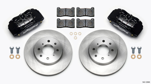 Wilwood DPHA Front Caliper & Rotor Kit Honda / Acura w/ 262mm OE Rotor - 140-12996 for 1990-2005 Honda Civic