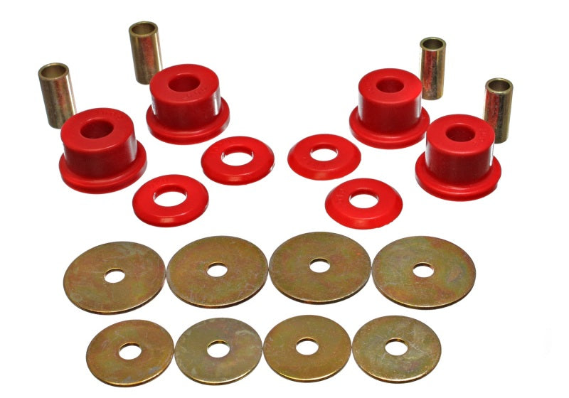 Energy Suspension 90-94 Mitsubishi Eclipse AWD Red Sub-Frame Bushing Set - 5.4105R for 1990-1994 Eagle Talon - front view