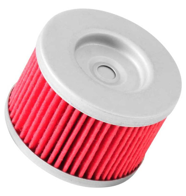 K&N Honda/Kawasaki/Polaris/Suzuki 1.969in OD x .469in ID x 1.438in H Oil Filter - KN-112 for 1993-2023 Honda XR650L - front v