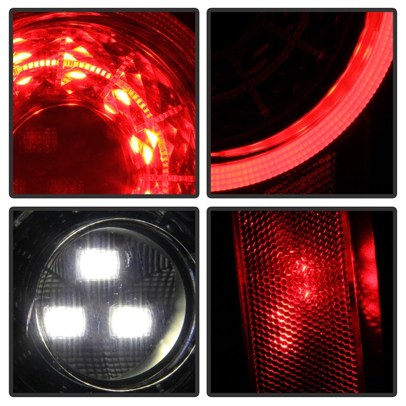 Spyder 19-20 Jeep Wrangler - Full LED Tail Lights - Seq Turn Signal - Black ALT-YD-JW19-SEQ-BK - 5086174