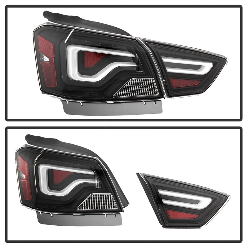 xTune 14-18 Chevy Impala (Excl 14-16 Limited) LED Tail Lights - Black (ALT-JH-CIM14-LBLED-BK) - 9042140