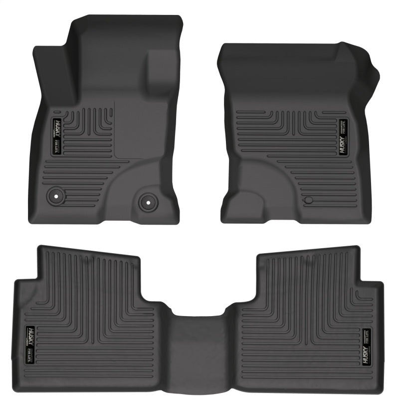 Husky Liners 2022 Ford Maverick(No Fit Hybrid) Weatherbeater Front &amp; 2nd Seat Floor Liners - Black - 95051