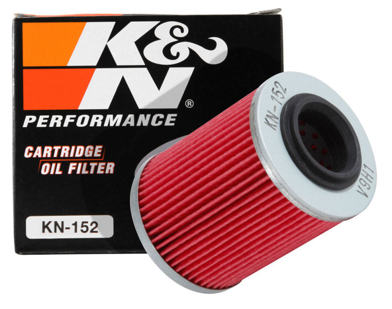 K&amp;N Aprilia / Bombardier / Can-Am / Ski Doo 2.219in OD x 2.969in H Oil Filter - KN-152