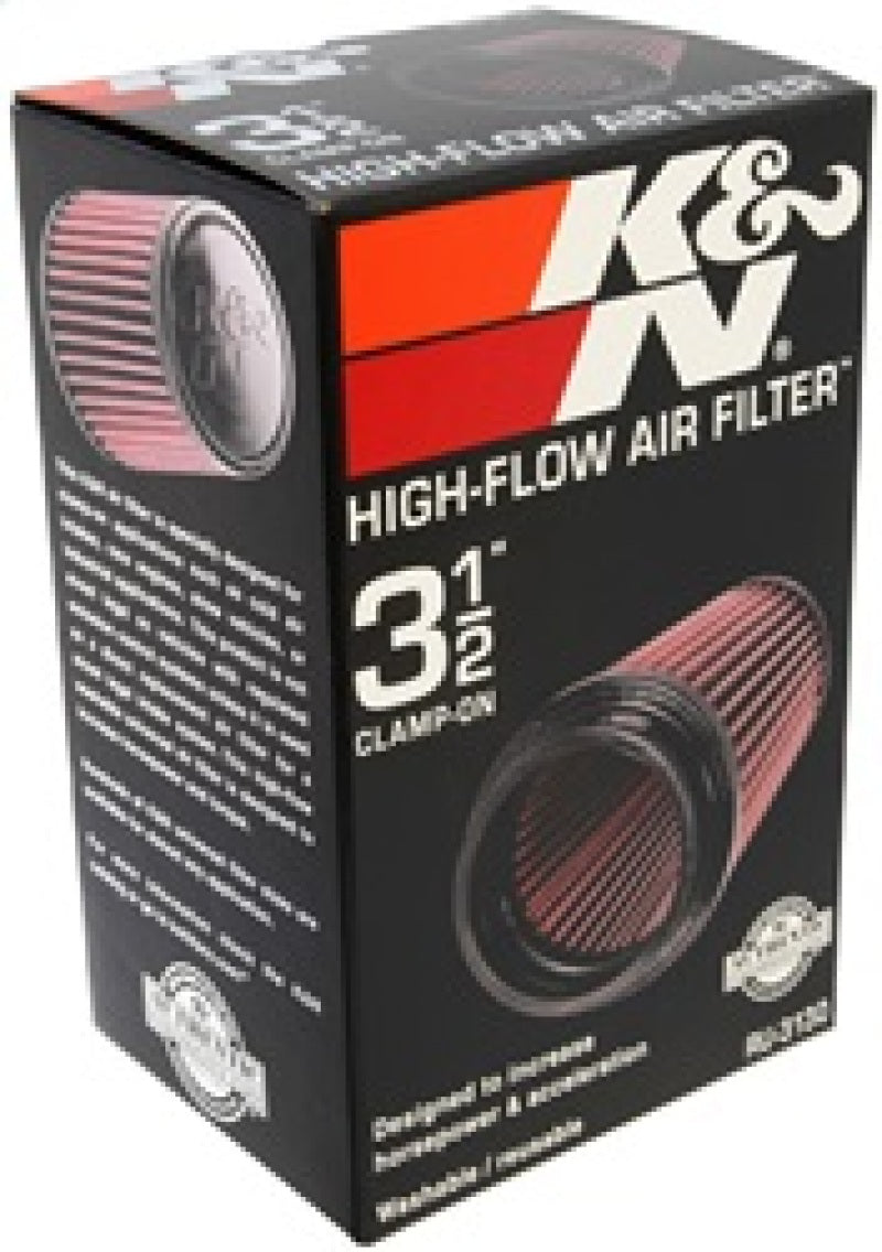 K&N Filter Universal Rubber Filter 3 1/2 inch Flange 4 5/8 inch Base 3 1/2 inch Top 7 inch Height - RU-3130 by K&N Engineerin