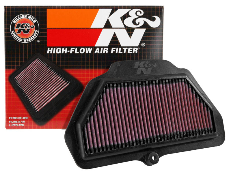 K&N 2016 Kawasaki ZX1000 Ninja ZX-10R Replacement Air Filter - KA-1016 for 2016-2021 Kawasaki ZX1000 Ninja ZX-10R - rear view