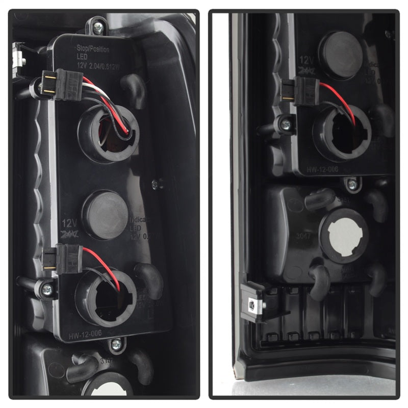 xTune 99-02 Chevy Silverado 1500/2500/3500 V2 LED Tail Lights - Black Smoke (ALT-ON-CS99-G2-LED-BSM) - 9038471