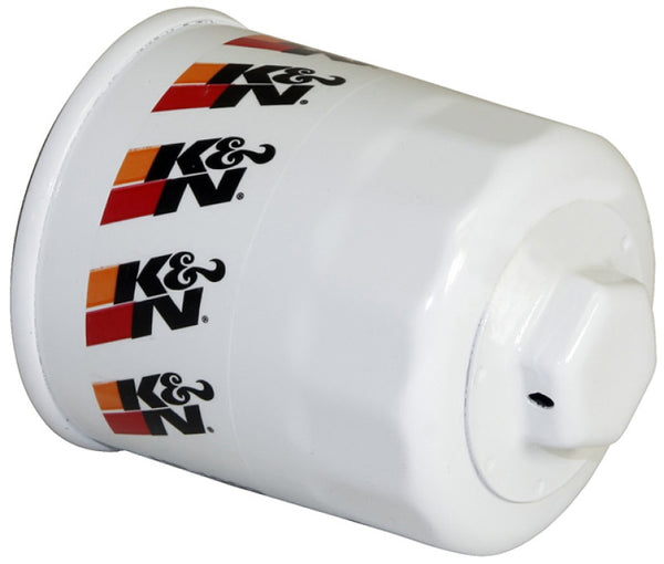 K&N 03-09 Scion tC / 00-05 Celica GT/GT-S Performance Gold Oil Filter - HP-1003 for 1996-2010 Toyota Corolla - front view