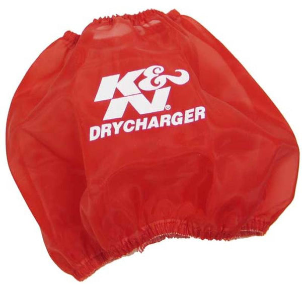 K&N Round Tapered Drycharger Air Filter Wrap Red 7.5in Base ID / 4.5in Top ID / 6in Height - RF-1048DR by K&N Engineering - f