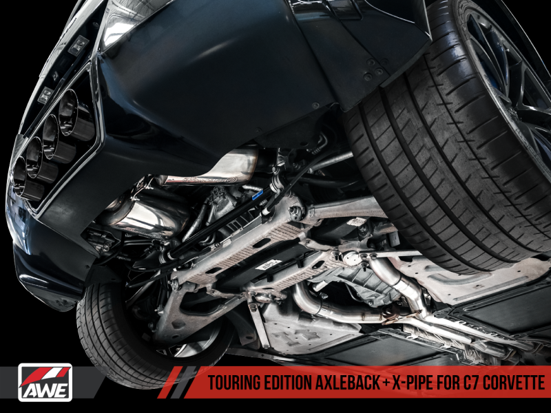 AWE Tuning 14-19 Chevy Corvette C7 Z06/ZR1 (w/o AFM) Track Edition Axle-Back Exhaust w/Chrome Tips