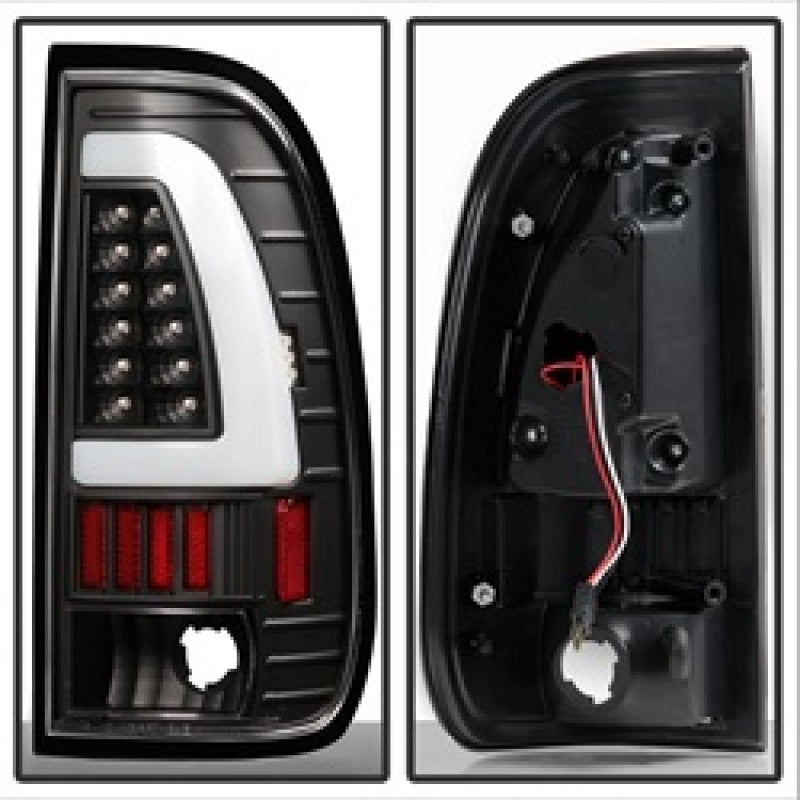 xTune Ford F150 Styleside 97-03 Light Bar LED Tail Lights - Black ALT-ON-FF15097-LBLED-BK - 5082084