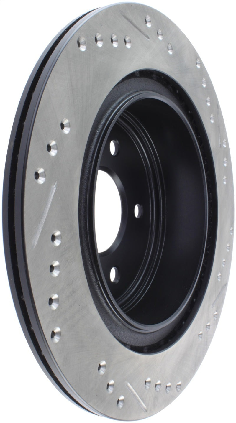 StopTech 06-07 350Z / 05-07 G35 / 06-07 G35X SportStop Slotted &amp; Drilled Rear Right Rotor - 127.42088R