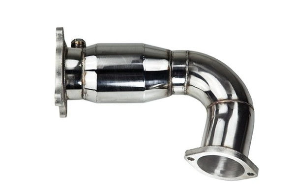 Turbo XS 2015+ Subaru WRX Front Pipe w/ Catalytic Converter - W15-FP-1C for 2015 Subaru WRX - front view
