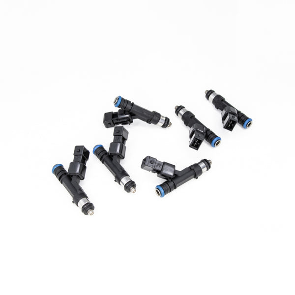 DeatschWerks 87-00 BMW M20/M50/M52 650cc Injectors - Set of 6 - 18U-09-0650-6 for 1987-2000 BMW 3 Series - front view