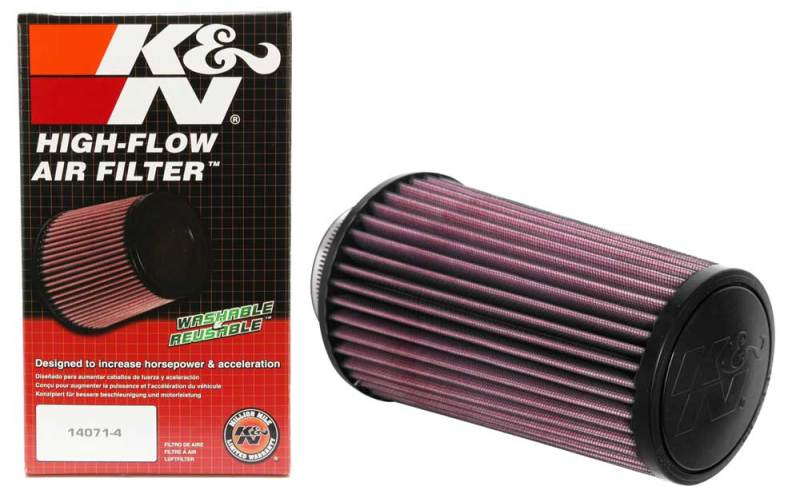 K&amp;N Universal Round Tapered Filter 3 inch FLG / 5 inch Bottom / 4 inch Top / 7 7/8 inch Height - RU-4690