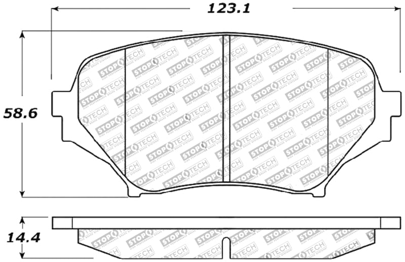 StopTech Performance 06-08 Mazda Miata MX-5 Front Brake Pads - 309.11790