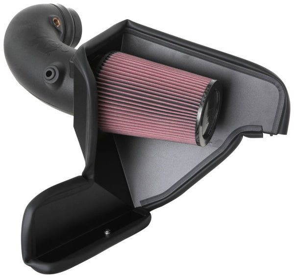 K&N 20-21 Ford Mustang GT500 5.2L V8 Aircharger Performance Intake - 63-2515 for 2020-2022 Ford Mustang - front view