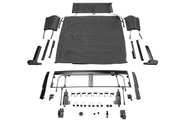 Rugged Ridge 20-22 Jeep Gladiator JT Voyager Fastback Soft Top - Black Diamond - 13595.14 for 2018-2026 Jeep Wrangler - front
