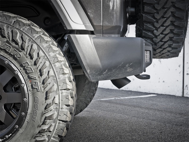 aFe MACH Force-Xp Axle-Back Exhaust System w/Black Tip 18-20 Jeep Wrangler L4-2.0T / V6-3.6L - 49-48070-1B
