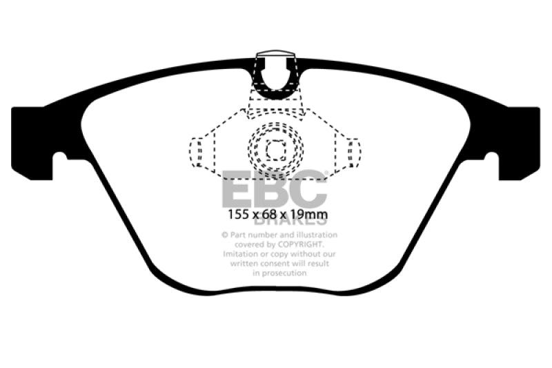 EBC 08-10 BMW M3 4.0 (E90) Bluestuff Front Brake Pads - DP51449NDX