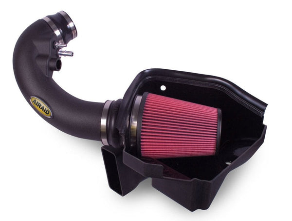 Airaid 11-14 Ford Mustang GT 5.0L Race Only (No MVT) MXP Intake System w/ Tube (Oiled / Red Media) - 450-303 for 2011-2014 Fo