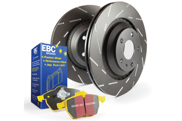 EBC S9 Kits Yellowstuff Pads and USR Rotors - S9KR1467 for 2000-2006 Audi TT - front view
