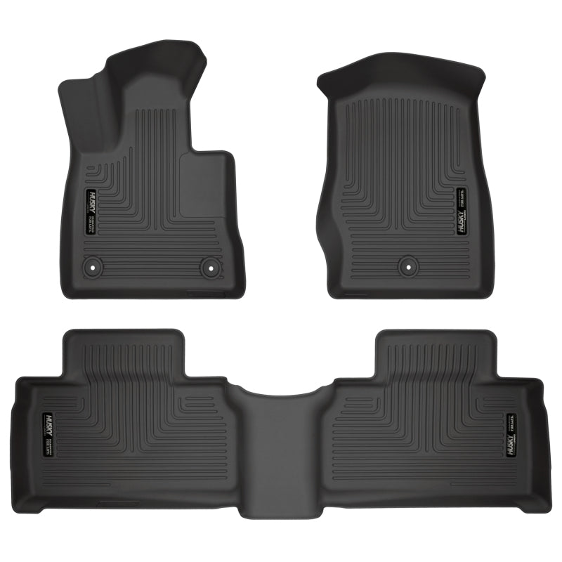 Husky Liners 2020 Ford Explorer Weatherbeater Black Front &amp; 2nd Seat Floor Liners - 99321