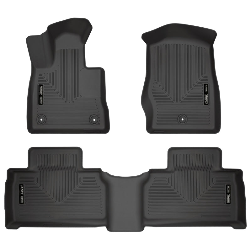 Husky Liners 2020 Ford Explorer Weatherbeater Black Front &amp; 2nd Seat Floor Liners