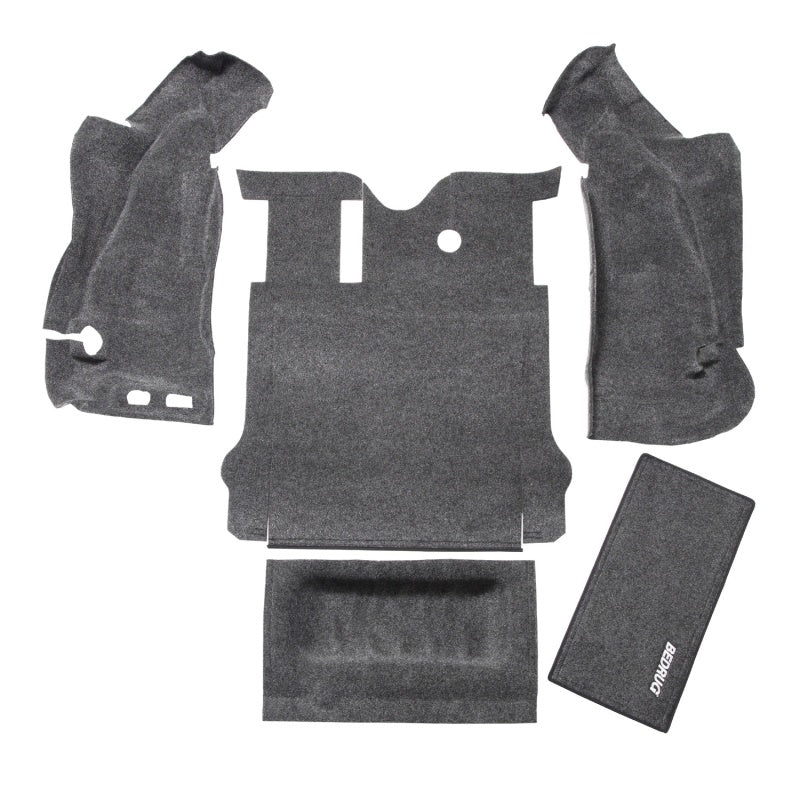 BedRug 07-10 Jeep JK 2Dr Rear 5pc Cargo Kit (Incl Tailgate &amp; Tub Liner)