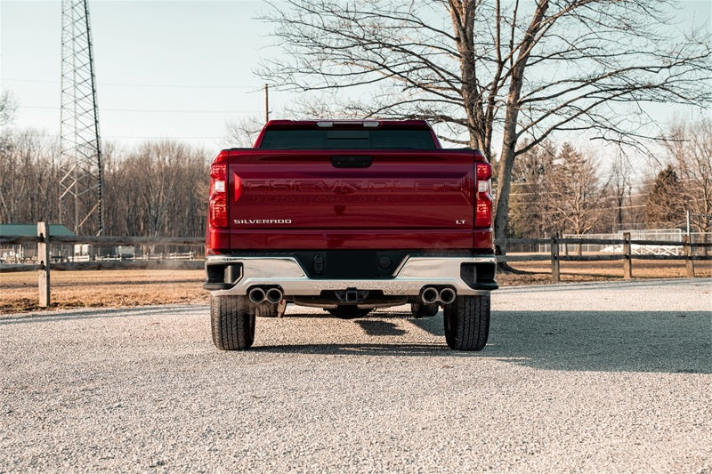Corsa 19-23 Chevrolet Silverado 1500 Cat-Back Dual Rear Exit with Twin 4in Polished Pro-Series Tips - 21200