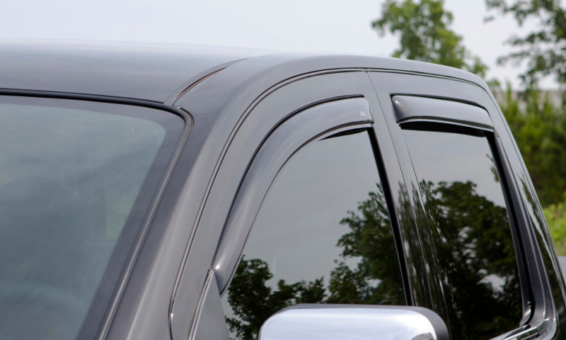 AVS 04-14 Ford F-150 Supercab Ventvisor In-Channel Front &amp; Rear Window Deflectors 4pc - Smoke